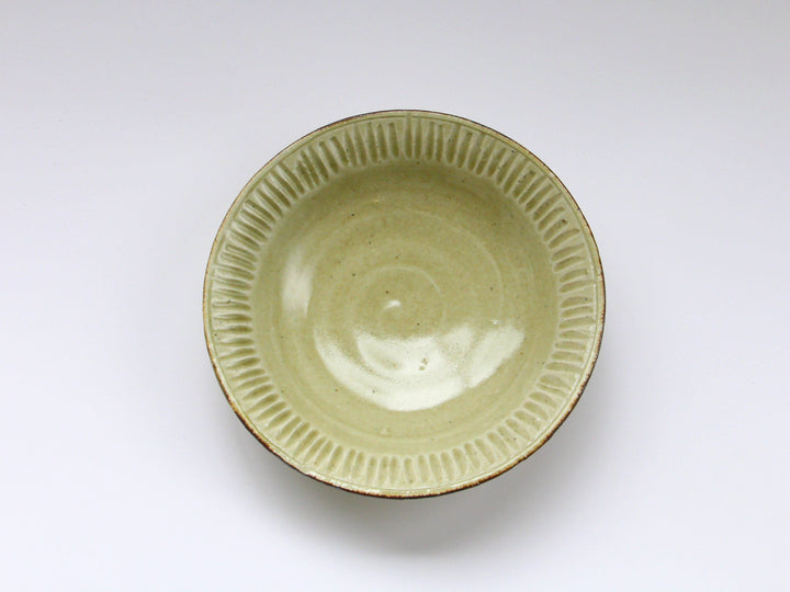 Ash-Glazed Ridgedtori Pot - Crafted By Jun Kato