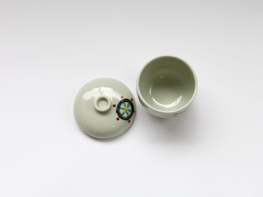 Overglaze enamel Treasures Steaming Bowl - Crafted By Tamori Pottery