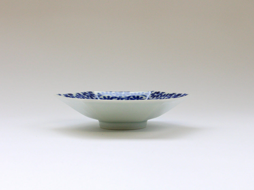 Octopus Rim Arabesque Hexagonal Plate - Crafted By Kajiken Seiji