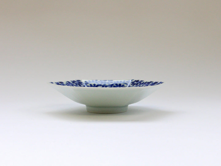 Octopus Rim Arabesque Hexagonal Plate - Crafted By Kajiken Seiji