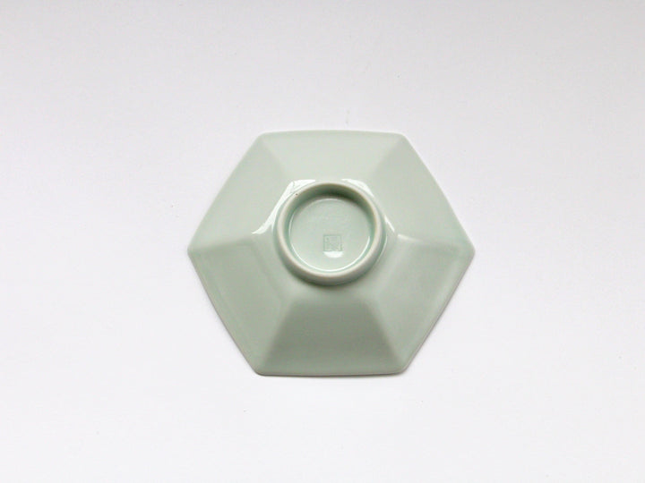 Octopus Rim Arabesque Hexagonal Plate - Crafted By Kajiken Seiji