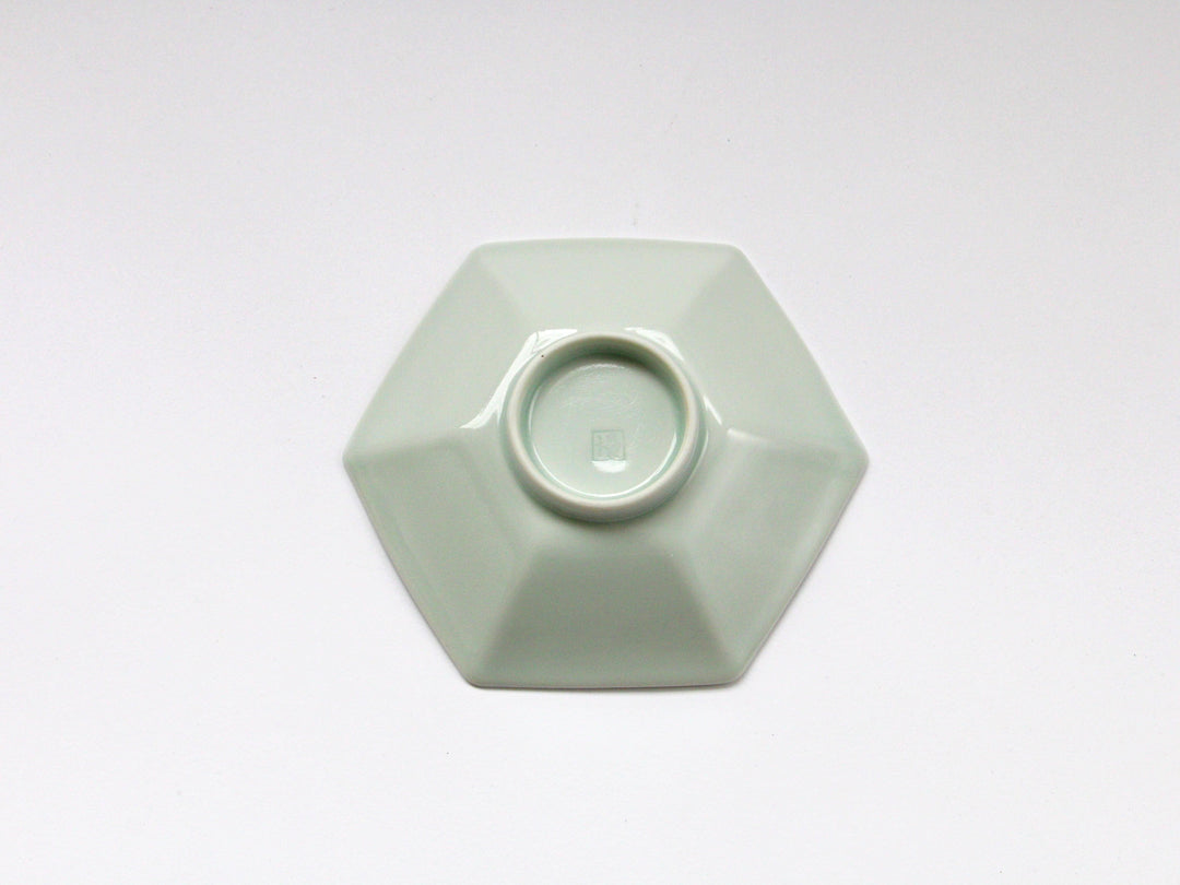 Octopus Rim Arabesque Hexagonal Plate - Crafted By Kajiken Seiji