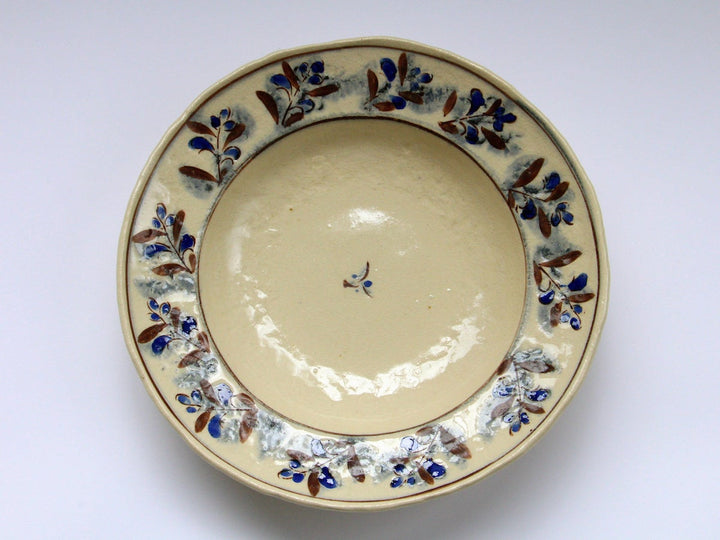 Annam Blue Ethnic 7.5-Sun Rim Bowl - Crafted By Masaaki Hibino