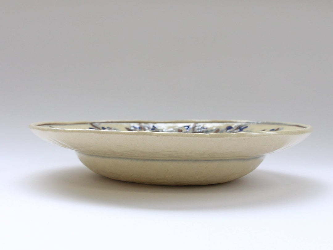 Annam Blue Ethnic 7.5-Sun Rim Bowl - Crafted By Masaaki Hibino
