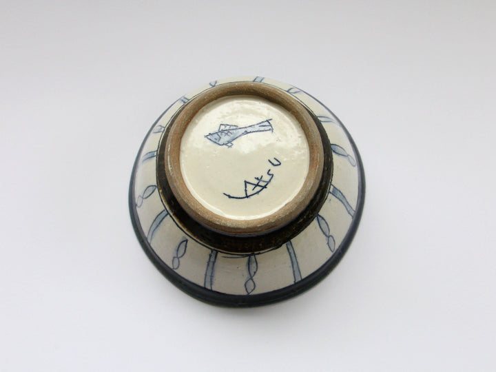 Bowl Small Blue Fish and Bird - Crafted By Jun Kato