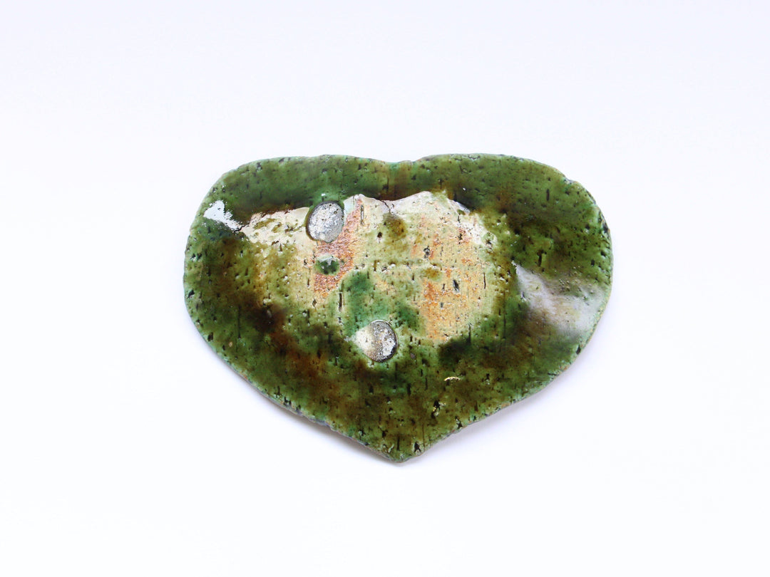 Oribe Striped Heart Plate Small - Crafted By Kazuhito Yamamoto