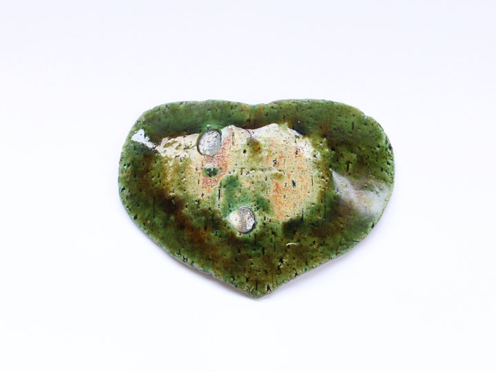 Oribe Striped Heart Plate Small - Crafted By Kazuhito Yamamoto