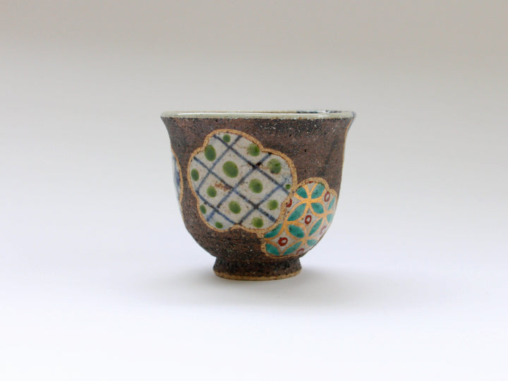 Plum Pattern Tea Cup Blue — Hand-Painted Japanese Pottery by Kosai Kiln