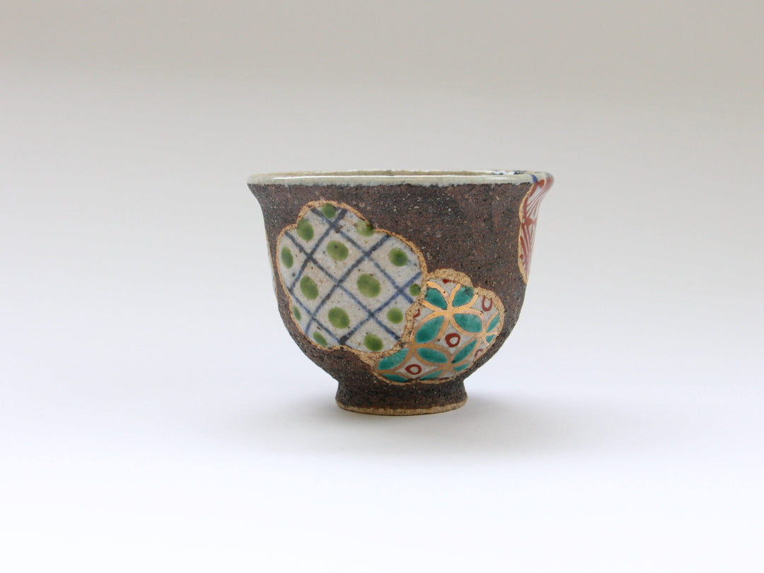 Plum Pattern Tea Cup Red — Hand-Painted Japanese Pottery by Kosai Kiln