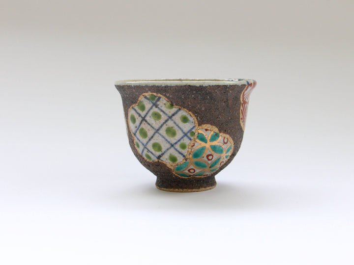 Plum Pattern Tea Cup Red — Hand-Painted Japanese Pottery by Kosai Kiln