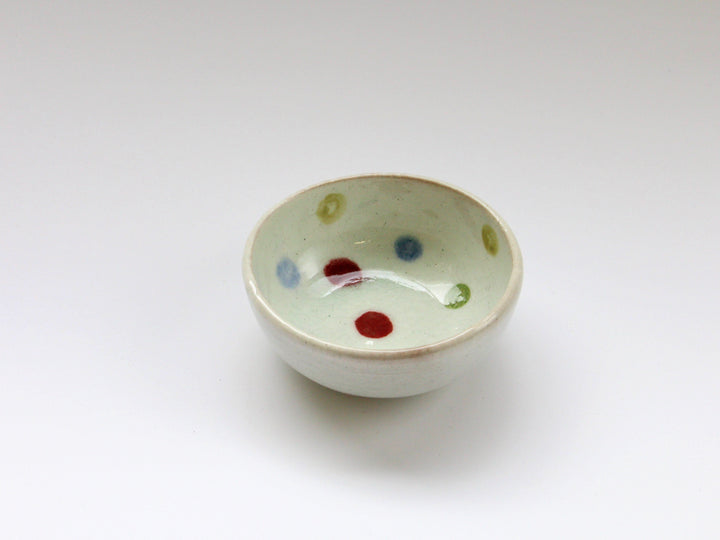 Five-Colored Round Pattern Round Small Bowl - Crafted By Iwao Pottery