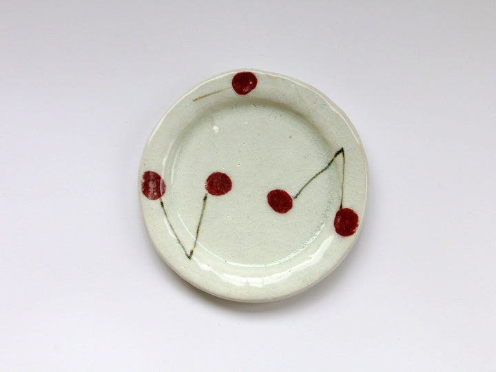 Cherry Plate - Crafted By Iwao Pottery