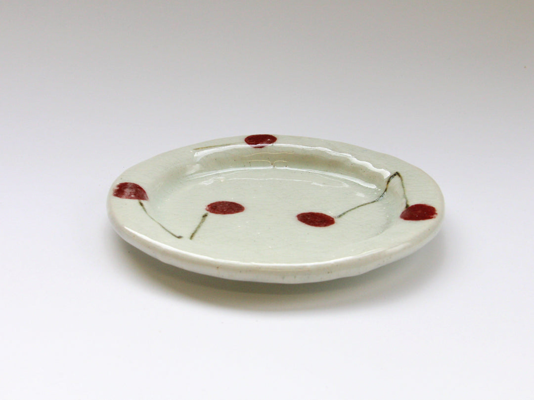 Cherry Plate - Crafted By Iwao Pottery