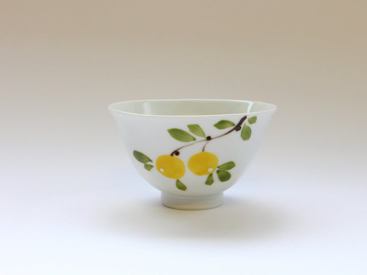 Narumi Faceted Rice Bowl Small Yellow - Crafted By Fukuho Kiln