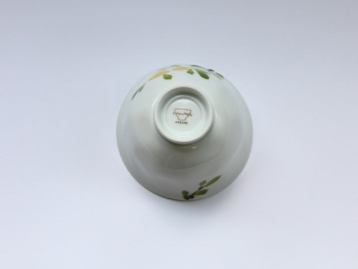 Narumi Faceted Rice Bowl Small Yellow - Crafted By Fukuho Kiln
