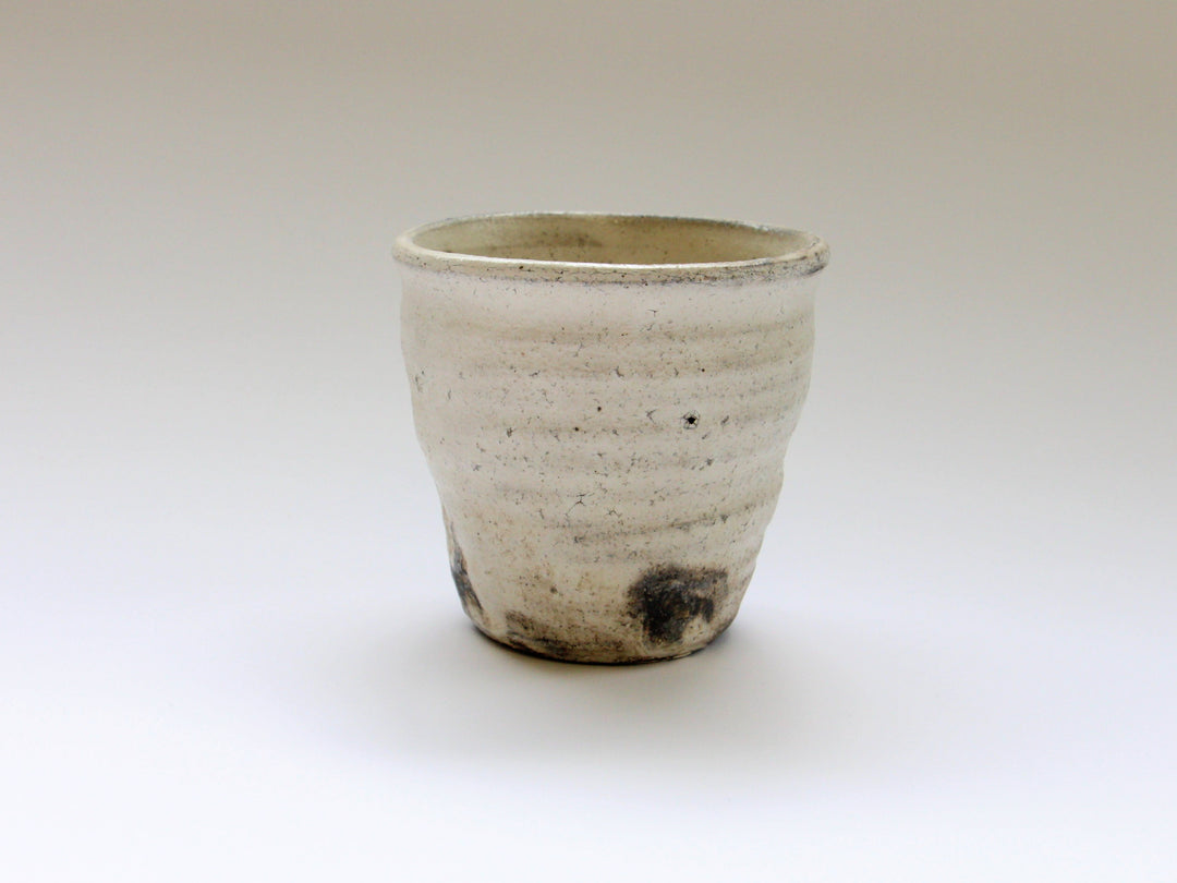 White Slip Ash Glaze Shochu Cup - Crafted By Seiji Okuda