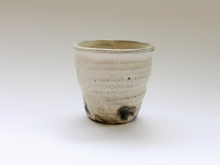 White Slip Ash Glaze Shochu Cup - Crafted By Seiji Okuda