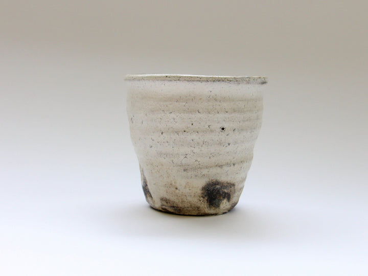 White Slip Ash Glaze Shochu Cup - Crafted By Seiji Okuda