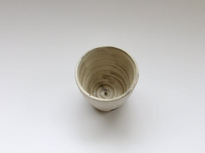 White Slip Ash Glaze Shochu Cup - Crafted By Seiji Okuda