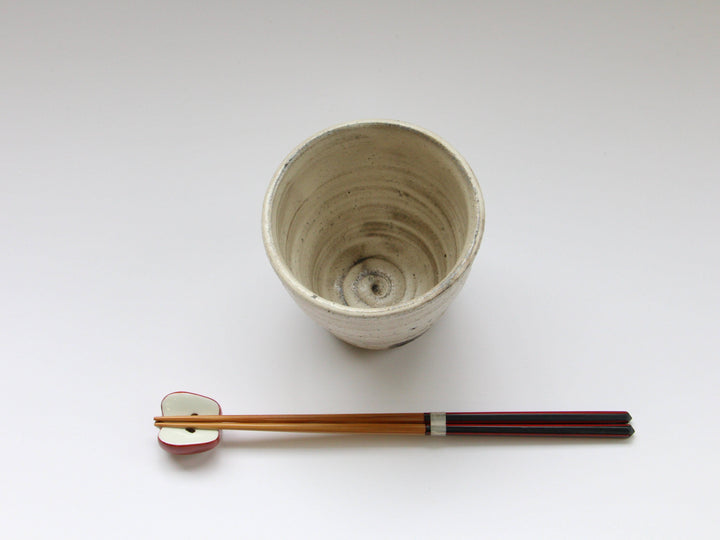 White Slip Ash Glaze Shochu Cup - Crafted By Seiji Okuda