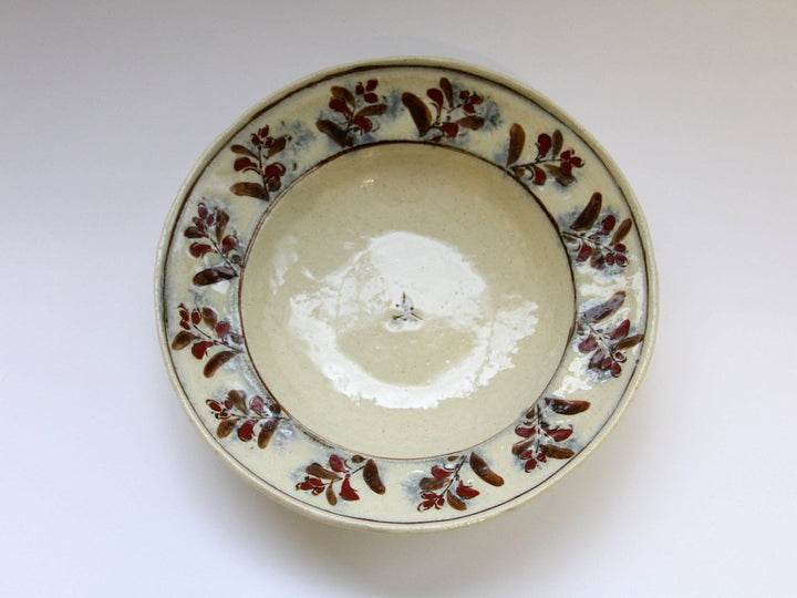 Annam Red Ethnic 7.5-Sun Rim Bowl - Crafted By Masaaki Hibino