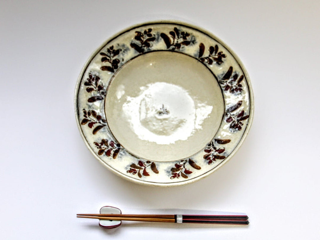 Annam Red Ethnic 7.5-Sun Rim Bowl - Crafted By Masaaki Hibino