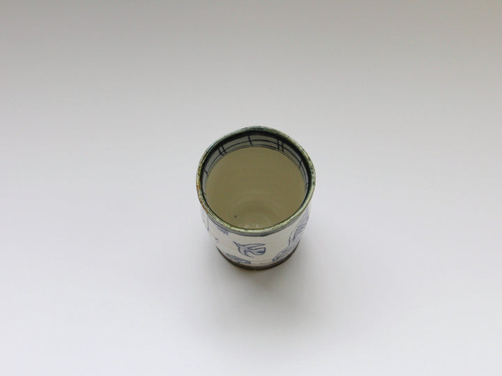Tea Cup Blue Flowers and Birds - Crafted By Jun Kato