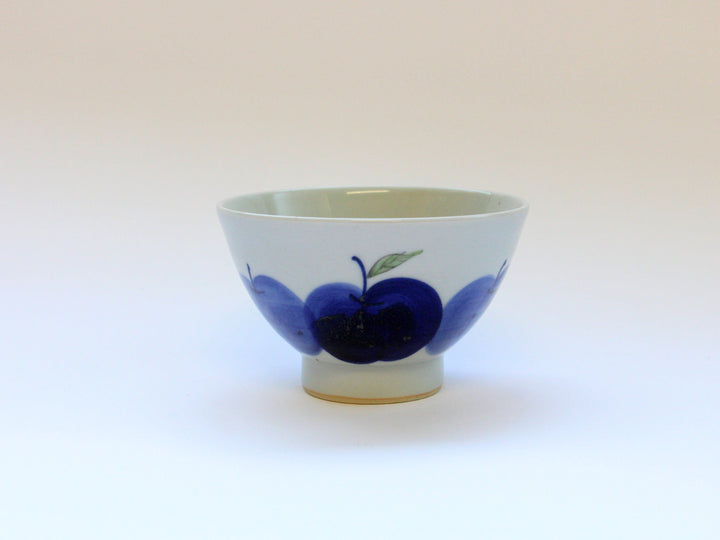 Apple Rice Bowl Blue - Crafted By Binsai kiln