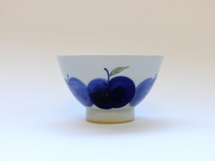 Apple Rice Bowl Blue - Crafted By Binsai kiln