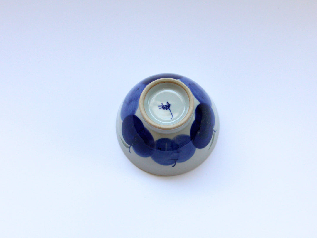 Apple Rice Bowl Blue - Crafted By Binsai kiln