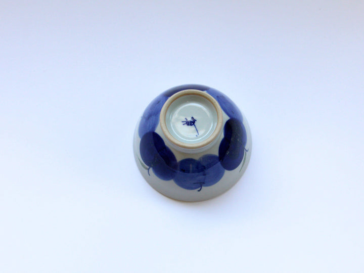 Apple Rice Bowl Blue - Crafted By Binsai kiln