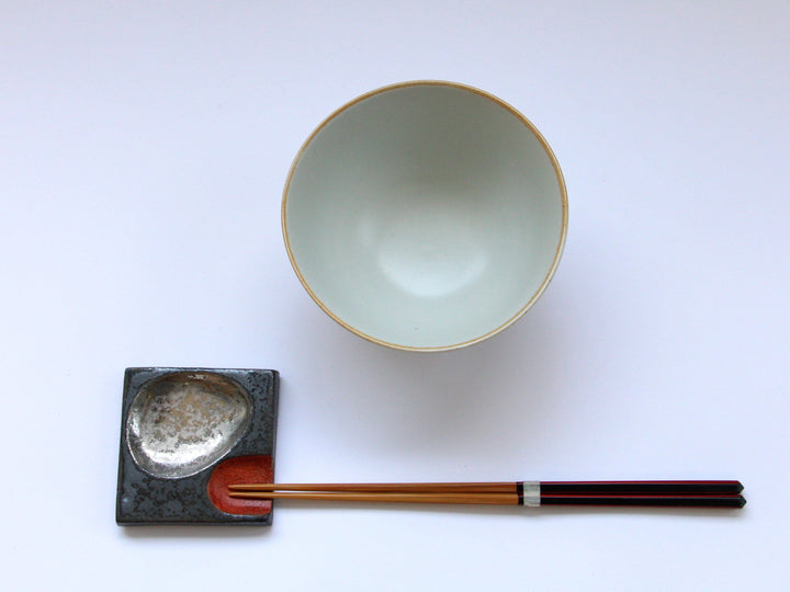 Thief Cat Rice Bowl White - Crafted By Soetake Pottery