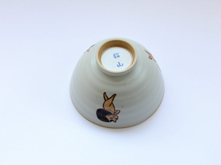 Thief Cat Rice Bowl White - Crafted By Soetake Pottery