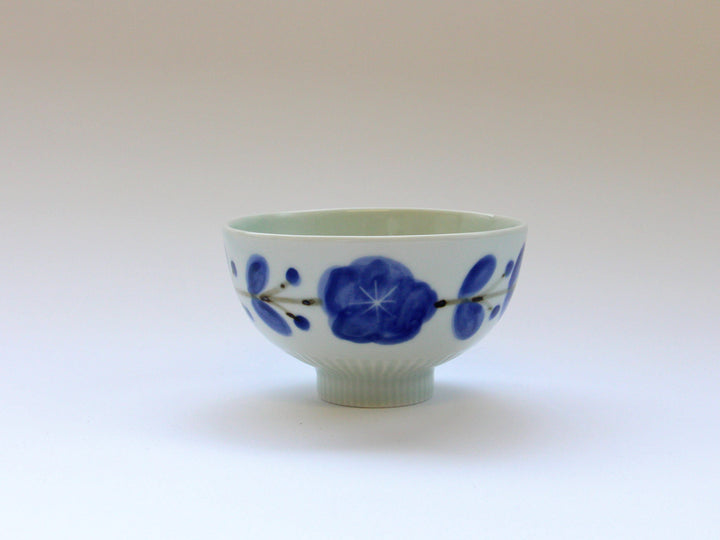 Blue-and-White Floral Connection Mini Rice Bowl (Blue) - Crafted By Koyo Kiln
