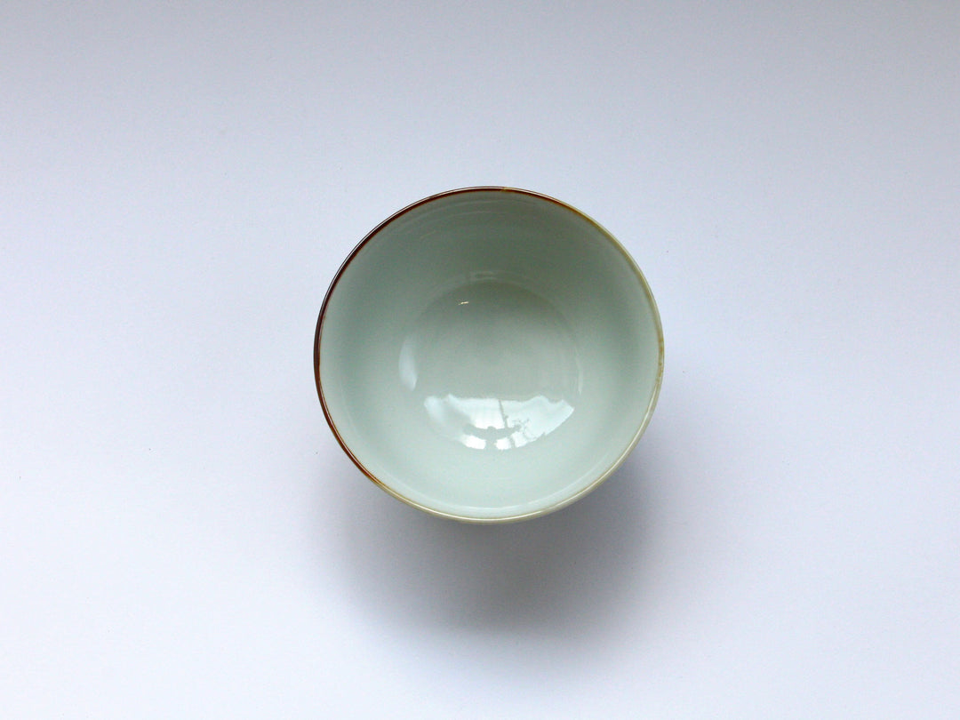 Slip Trailing Small Flower Chirashi Rice Bowl - Crafted By Tokushichi Kiln
