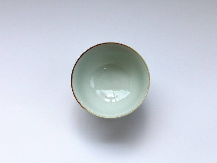 Slip Trailing Small Flower Chirashi Rice Bowl - Crafted By Tokushichi Kiln