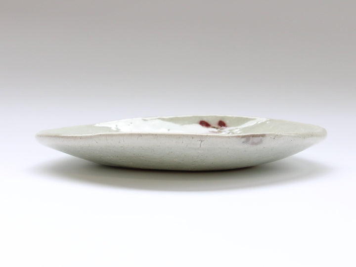 Red Leaf Tatara 7-Sun Plate - Crafted By Iwao Pottery