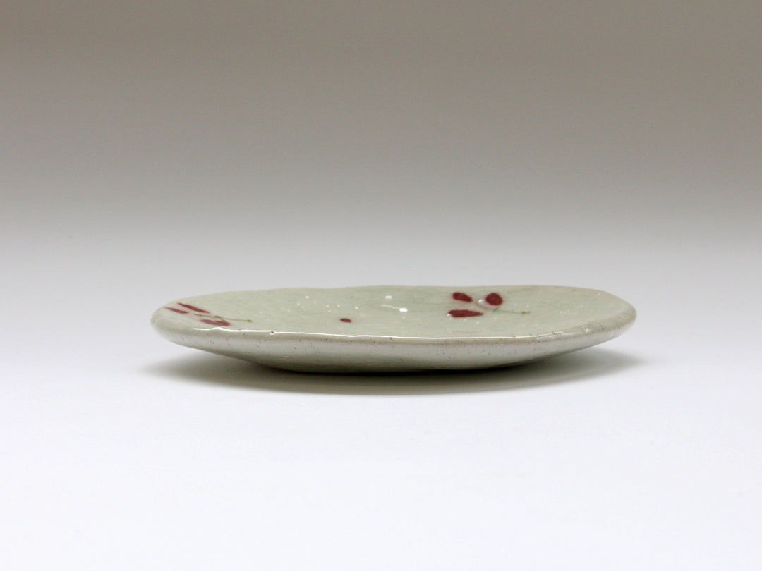 Red Leaf Tatara 5-Sun Plate - Crafted By Iwao Pottery