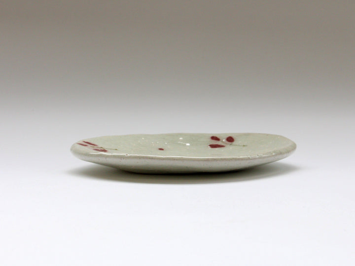 Red Leaf Tatara 5-Sun Plate - Crafted By Iwao Pottery