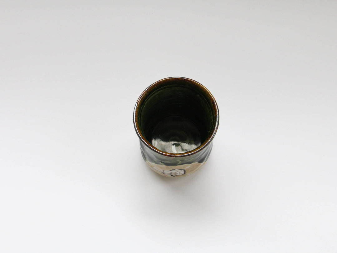 Oribe White Square Pattern Teacup (Small) - Crafted By Shinji Akane