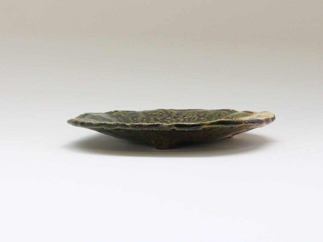 Oribe Dotted Grid Pattern 5.5-Sun Round Plate - Crafted By Nobumasa Kiminami