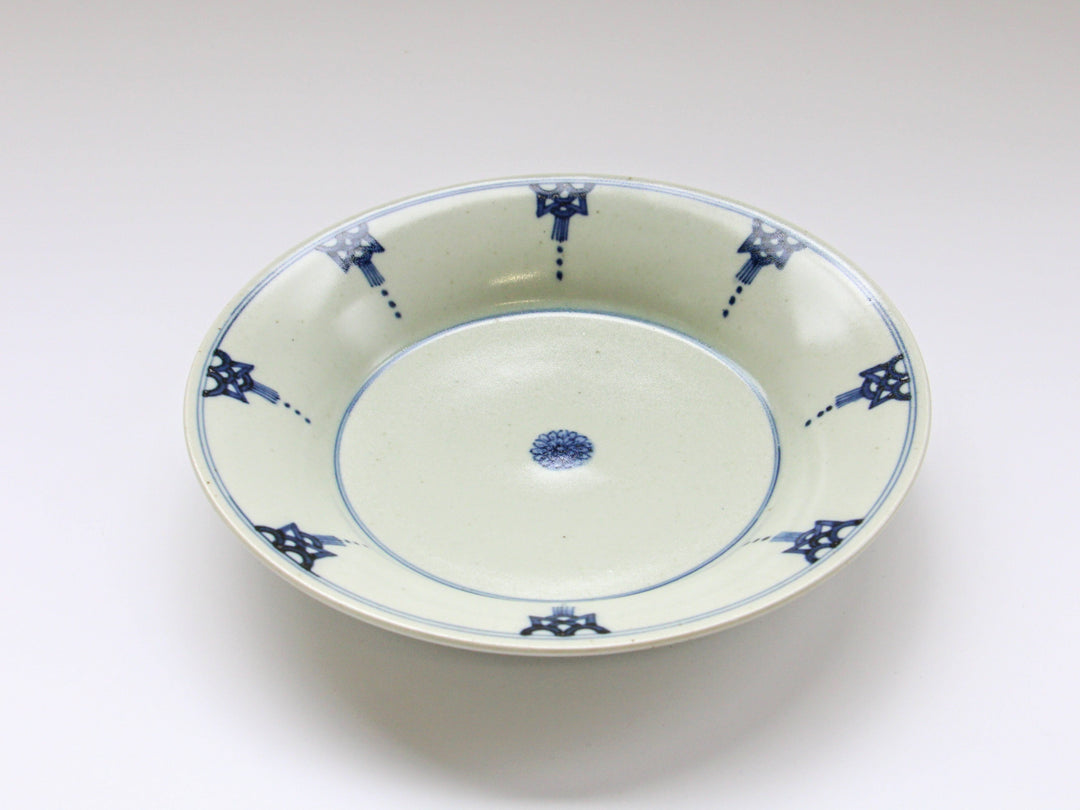 Old-Underglazed Gourd Pattern 7-Sun Plate - Crafted By Pottery Ao