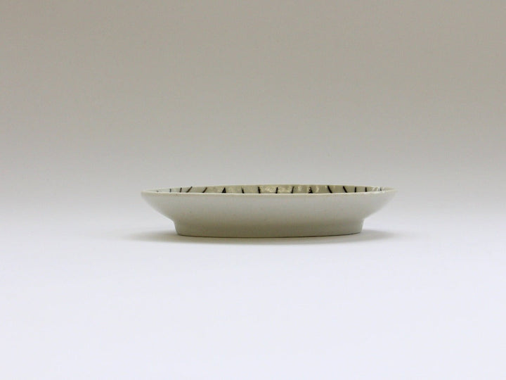 Pearl Surface Geometric Oval Long Plate - Crafted By Tamori Toen