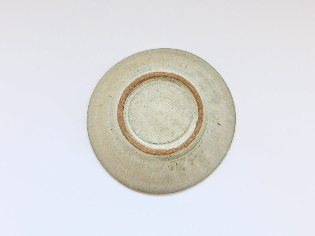 White Matte Ash Glazed Flat Bowl Small - Crafted By Kazuhito Yamamoto