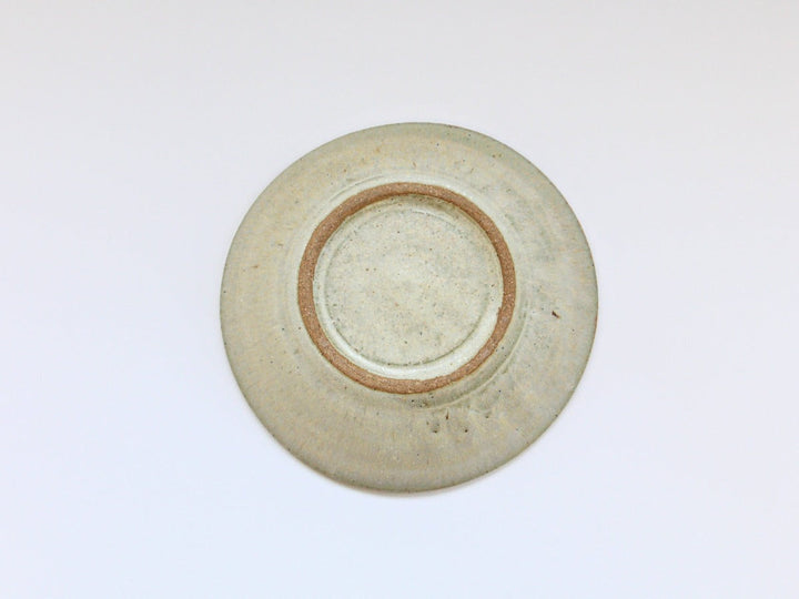 White Matte Ash Glazed Flat Bowl Small - Crafted By Kazuhito Yamamoto