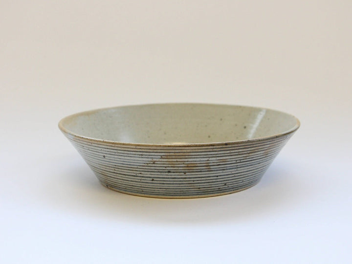 Cobalt Stripe 7-Sun Flat Bowl - Crafted By Shinji Akane
