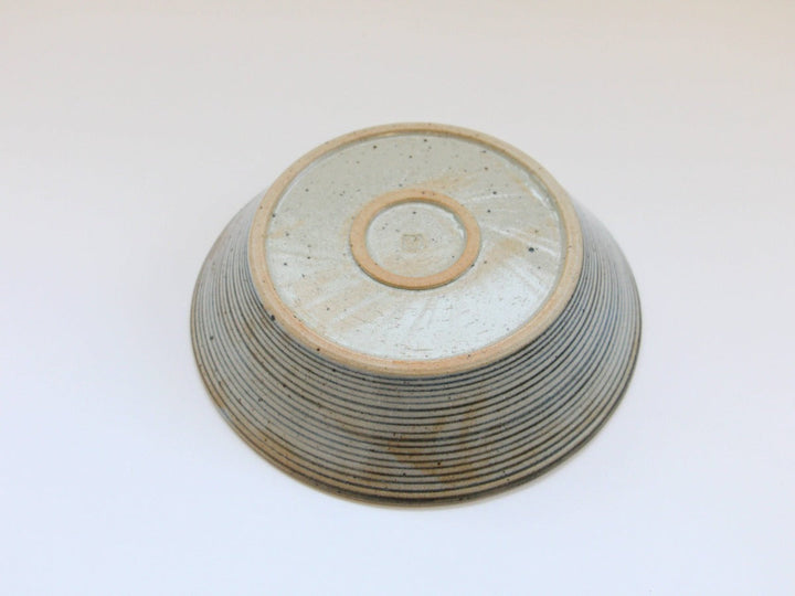 Cobalt Stripe 7-Sun Flat Bowl - Crafted By Shinji Akane