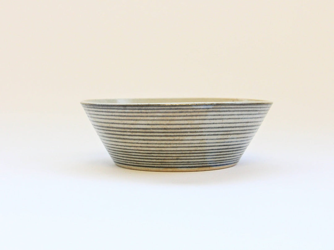 Cobalt Stripe Flat Small Bowl - Crafted By Shinji Akane