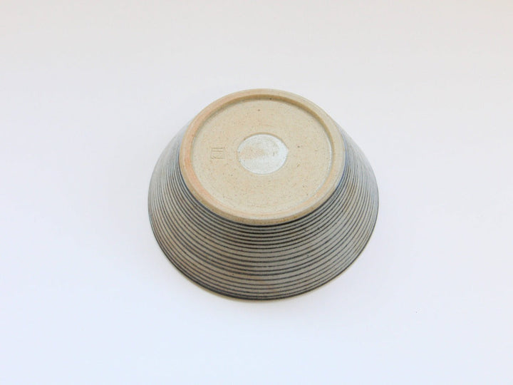 Cobalt Stripe Flat Small Bowl - Crafted By Shinji Akane