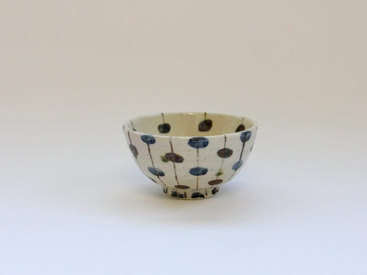 Oribe Turnip Pattern Rice Bowl - Crafted By Renji Nakagaki